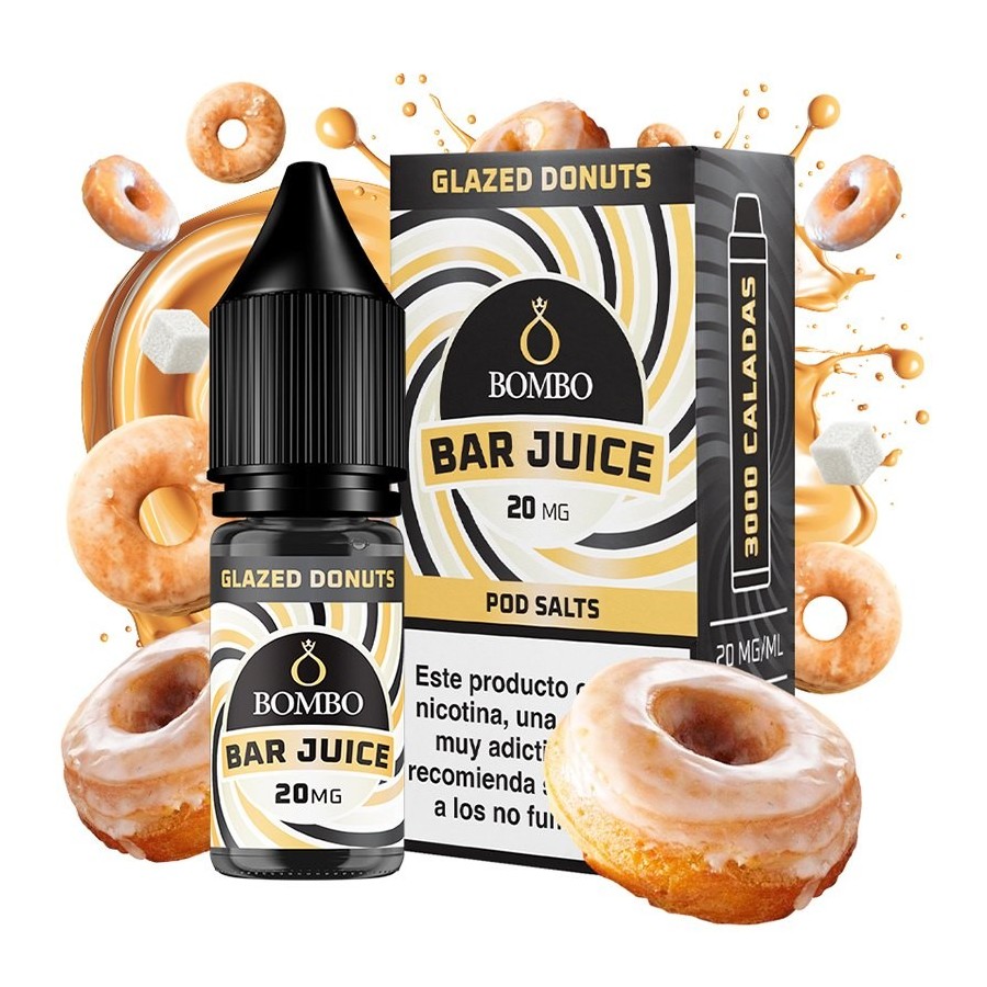 GLAZED DONUTS BAR JUICE NIC SALT 10ML 20MG BOMBO