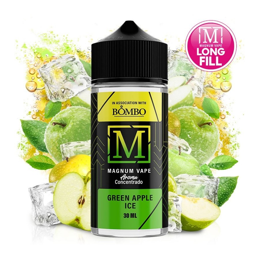 AROMA GREEN APPLE ICE 30ML/120ML LONGFILL MAGNUM VAPE