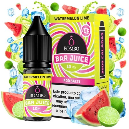 WATERMELON LIME ICE NIC SALT 10ML 20MG BAR JUICE BOMBO