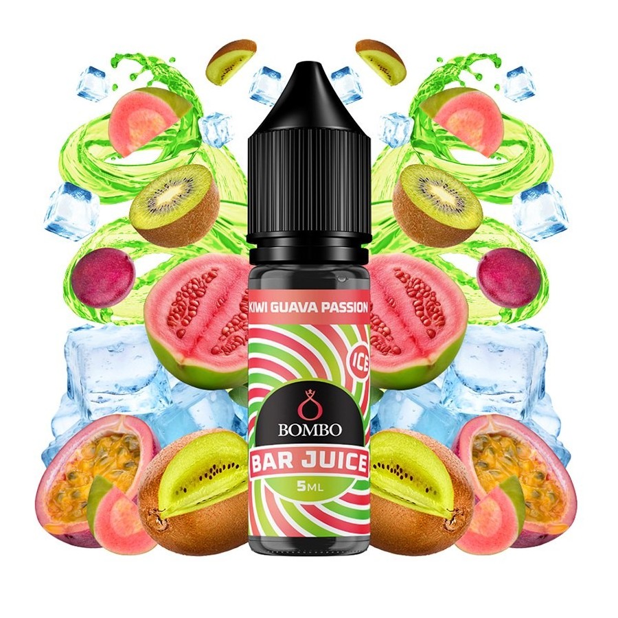 AROMA KIWI GUAVA PASSION ICE 5ML LONGFILL BOMBO BAR JUICE