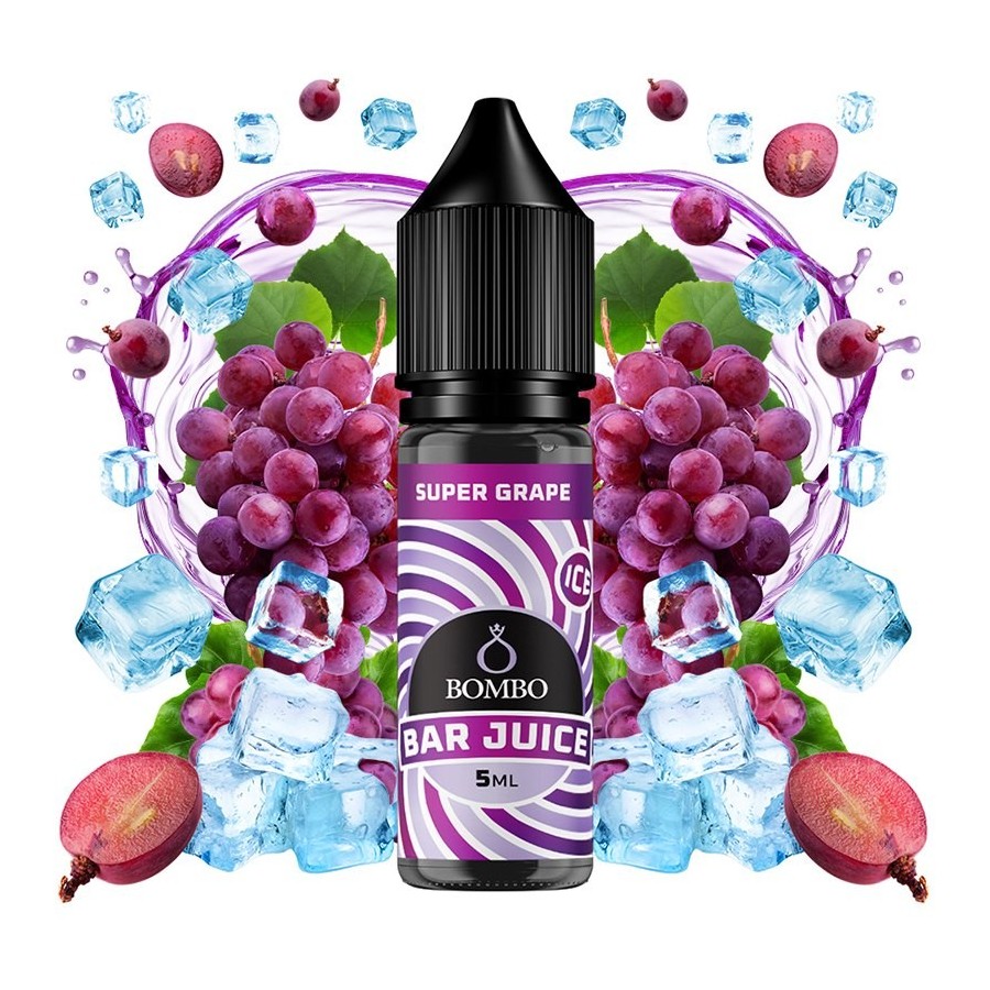 AROMA SUPER GRAPE ICE 5ML LONGFILL BOMBO BAR JUICE