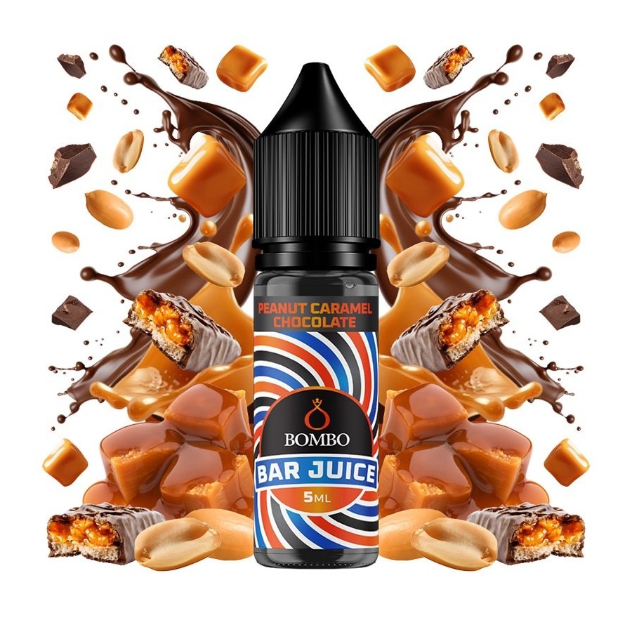 AROMA PEANUT CARAMEL CHOCOLATE 5ML LONGFILL BOMBO BAR JUICE