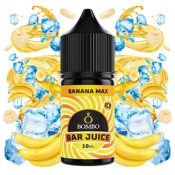 AROMA BANANA MAX ICE 10ML LONGFILL BOMBO BAR JUICE