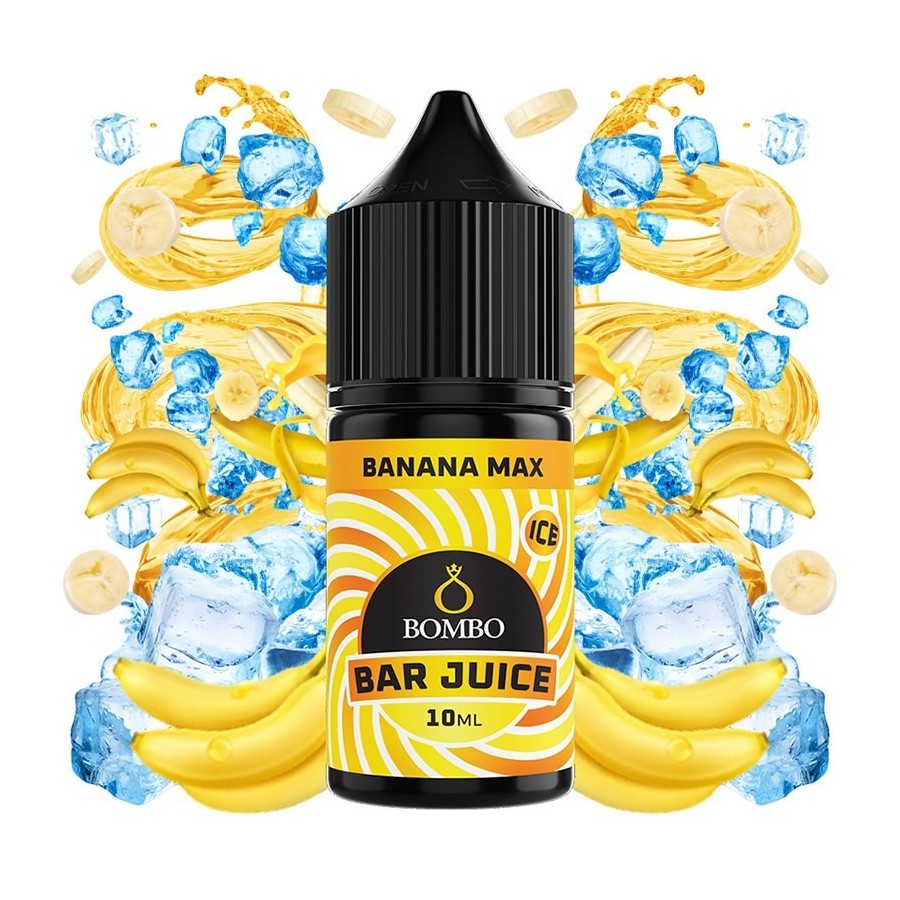 AROMA BANANA MAX ICE 10ML LONGFILL BOMBO BAR JUICE