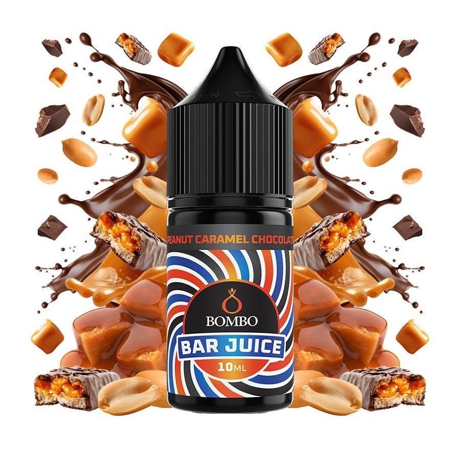 AROMA PEANUT CARAMEL CHOCOLATE  10ML LONGFILL BOMBO BAR JUICE