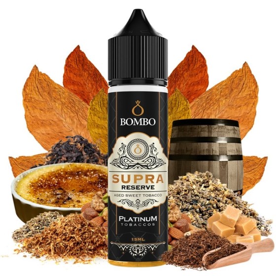 AROMA SUPRA RESERVE 15/60ML LONGFILL PLATINUM TOBACCOS BOMBO