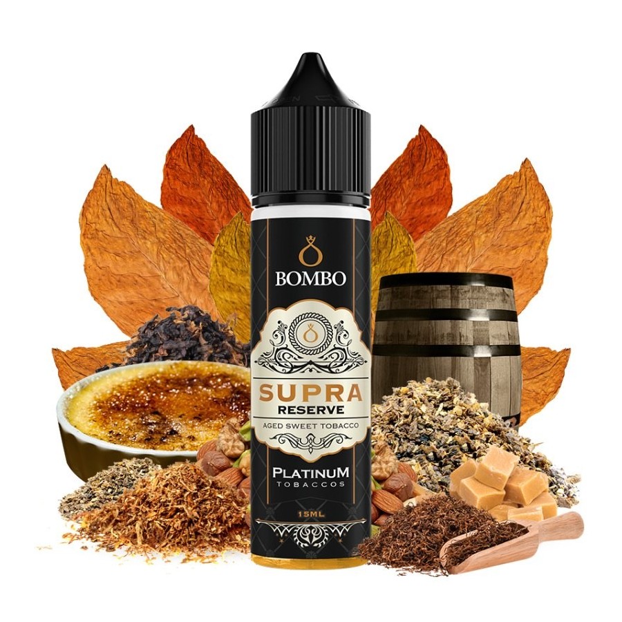 AROMA SUPRA RESERVE 15/60ML LONGFILL PLATINUM TOBACCOS BOMBO