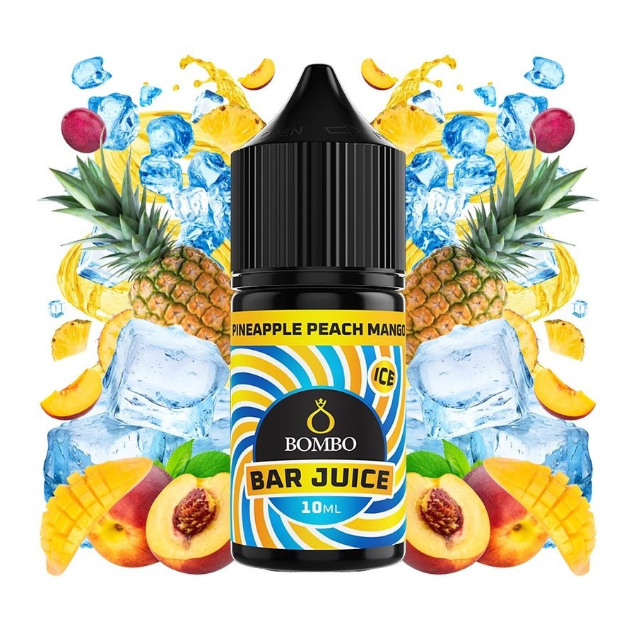 AROMA PINEAPPLE PEACH MANGO ICE 10ML LONGFILL BOMBO BAR JUICE