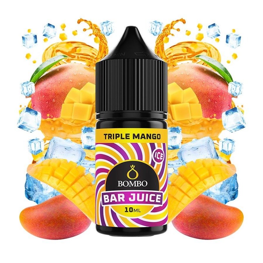 AROMA TRIPLE MANGO ICE 10ML LONGFILL BOMBO BAR JUICE