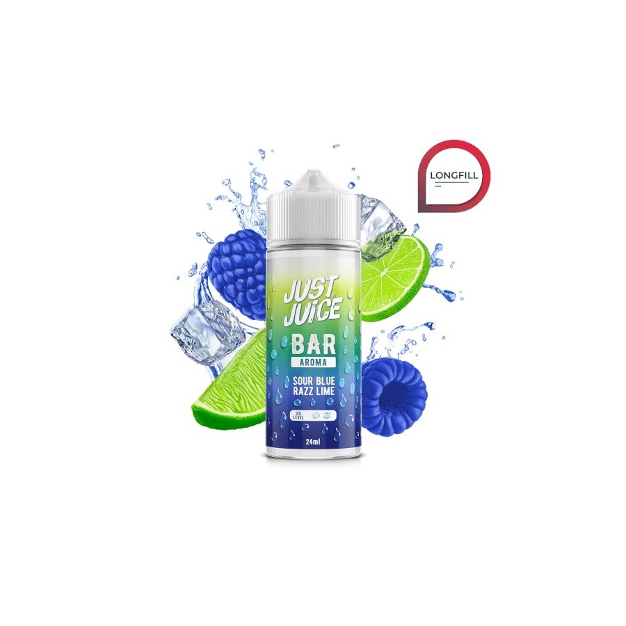 AROMA BAR SOUR BLUE RAZZ LIME 24ML/120ML LONGFILL JUST JUICE