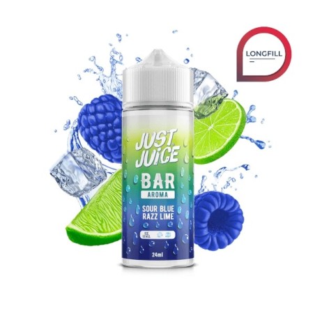 AROMA BAR SOUR BLUE RAZZ LIME 24ML/120ML LONGFILL JUST JUICE