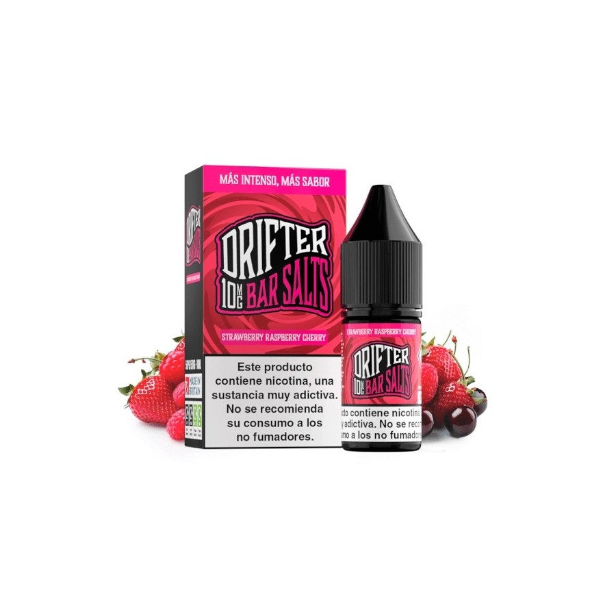 STRAWBERRY RASPBERRY CHERRY NIC SALT 10ML 10MG DRIFTER