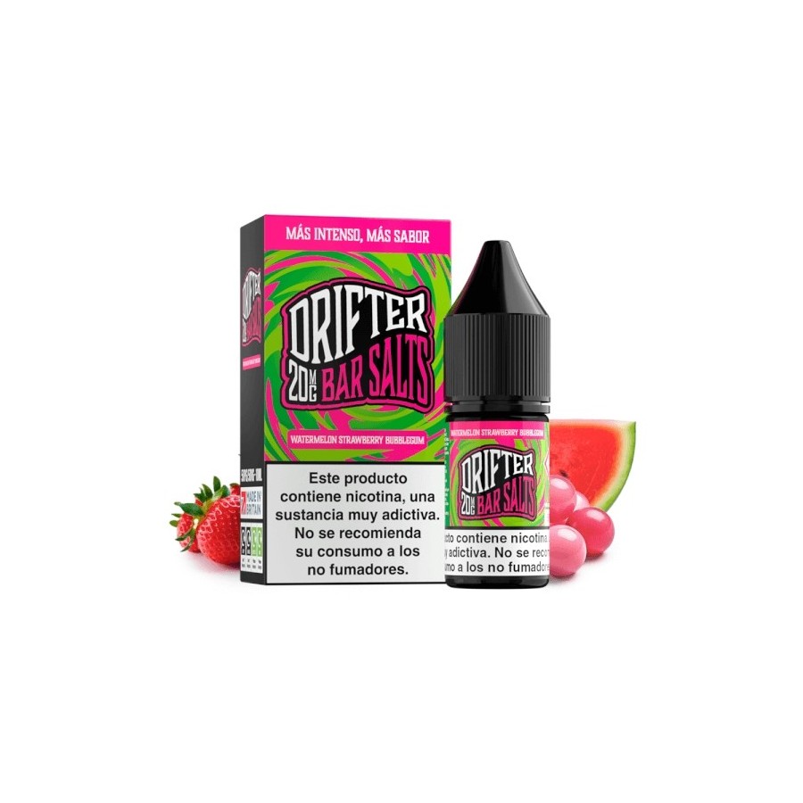 WATERMELON STRAWBERRY BUBBLEGUM NIC SALT 10ML 20MG DRIFTER