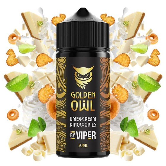 AROMA LIME CREAM DINOCOOKIES 30/120ML LONGFILL GOLDEN OWL BY VIPER