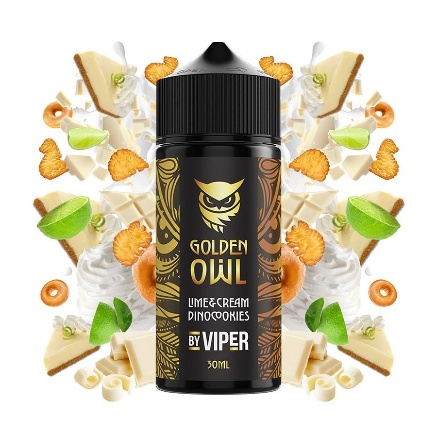 AROMA LIME CREAM DINOCOOKIES 30/120ML LONGFILL GOLDEN OWL BY VIPER