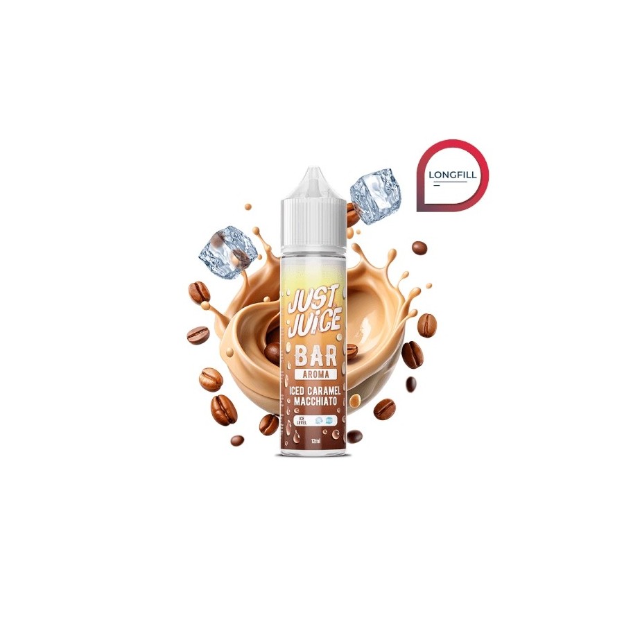 AROMA BAR ICED CARAMEL MACCHIATO 12ML/60ML LONGFILL JUST JUICE