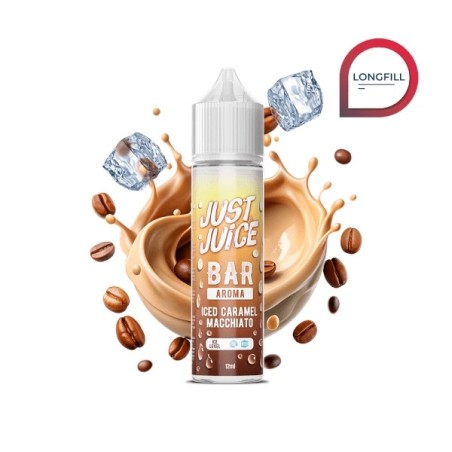 AROMA BAR ICED CARAMEL MACCHIATO 12ML/60ML LONGFILL JUST JUICE