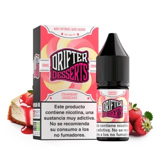 STRAWBERRY CHEESECAKE NIC SALT 10ML 10MG DRIFTER BAR