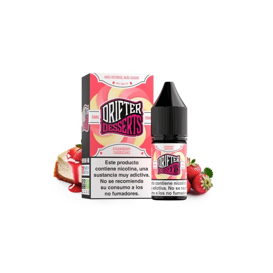 STRAWBERRY CHEESECAKE NIC SALT 10ML 10MG DRIFTER BAR