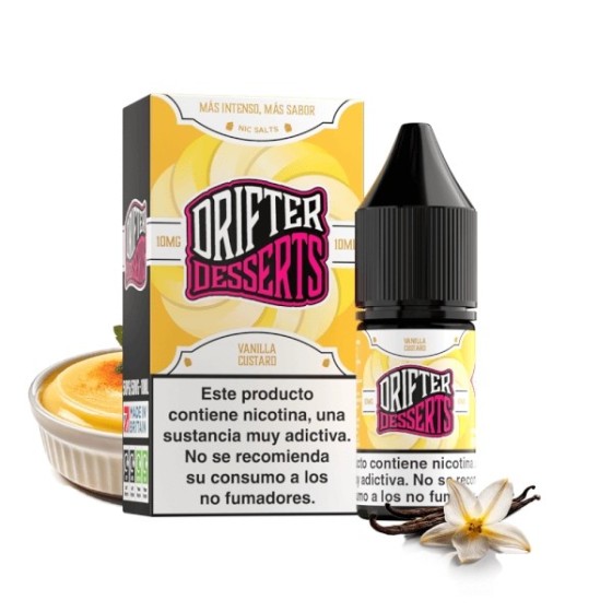 VANILLA CUSTARD NIC SALT 10ML 10MG DRIFTER BAR