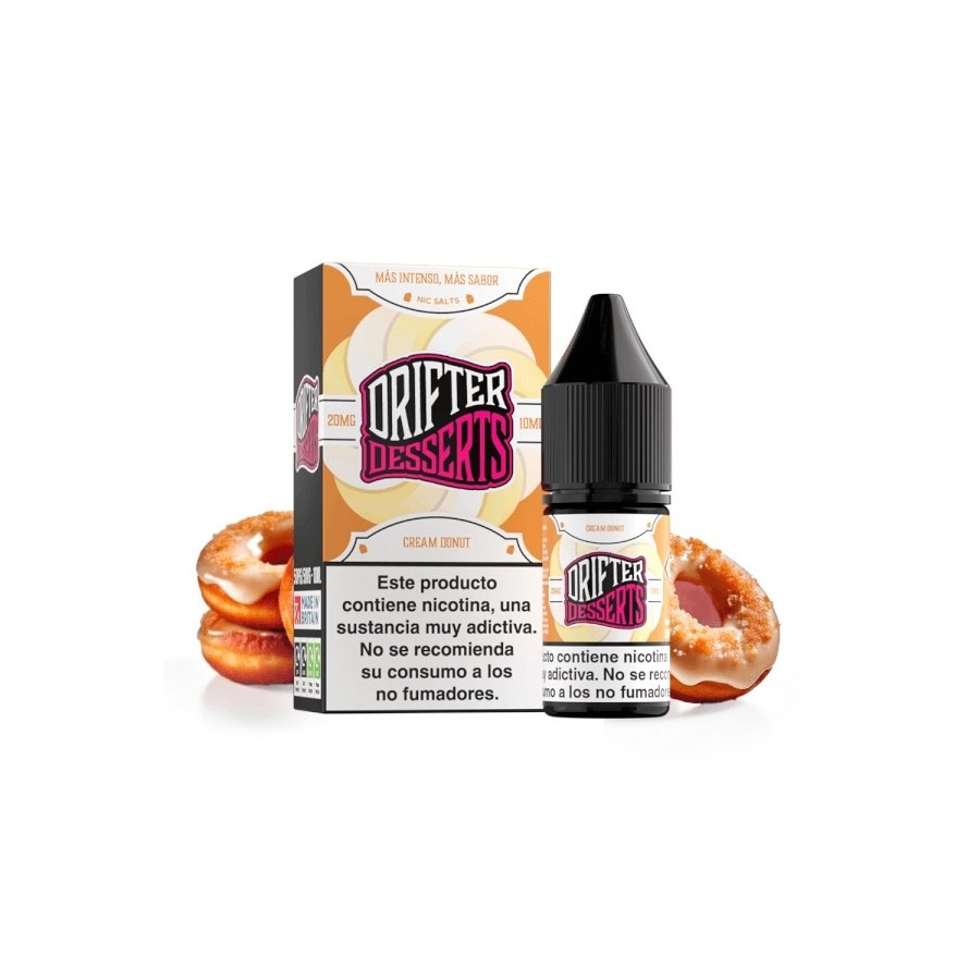 CREAM DONUT NIC SALT 10ML 10MG DRIFTER BAR