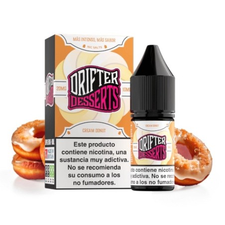 CREAM DONUT NIC SALT 10ML 10MG DRIFTER BAR