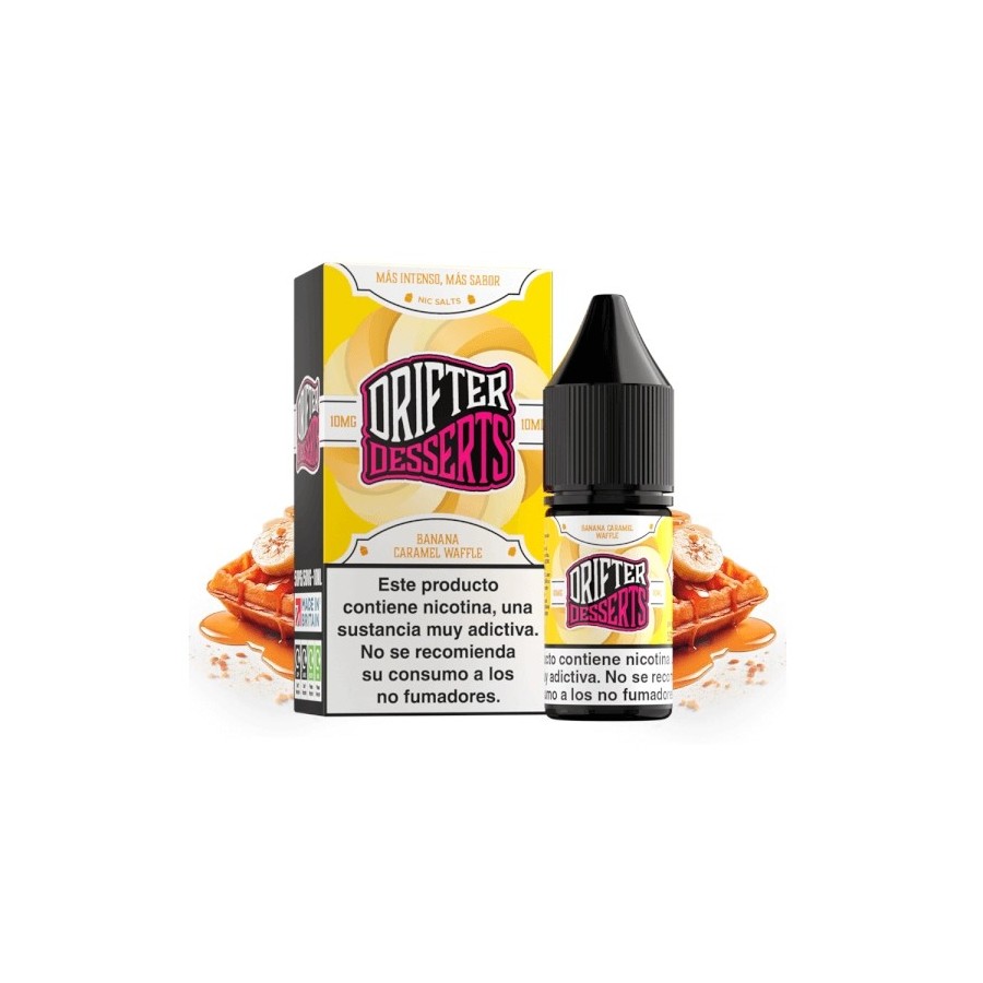BANANA CARAMEL WAFFLE NIC SALT 10ML 10MG DRIFTER BAR