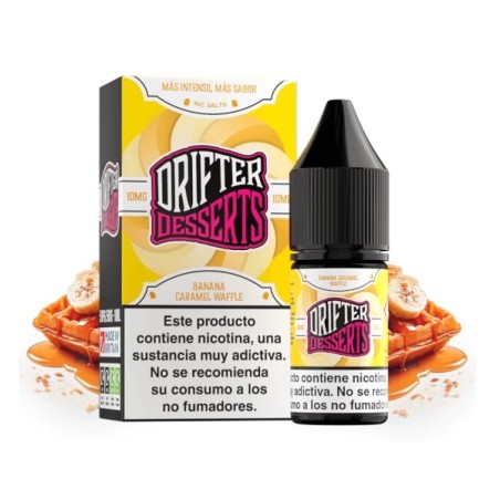 BANANA CARAMEL WAFFLE NIC SALT 10ML 10MG DRIFTER BAR