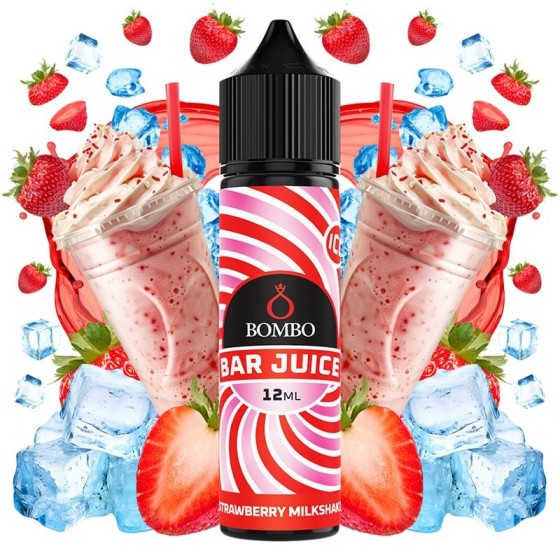 STRAWBERRY MILKSHAKE ICE 12ML AROMA LONGFILL BAR JUICE BOMBO