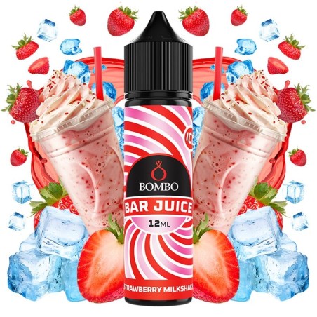 STRAWBERRY MILKSHAKE ICE 12ML AROMA LONGFILL BAR JUICE BOMBO