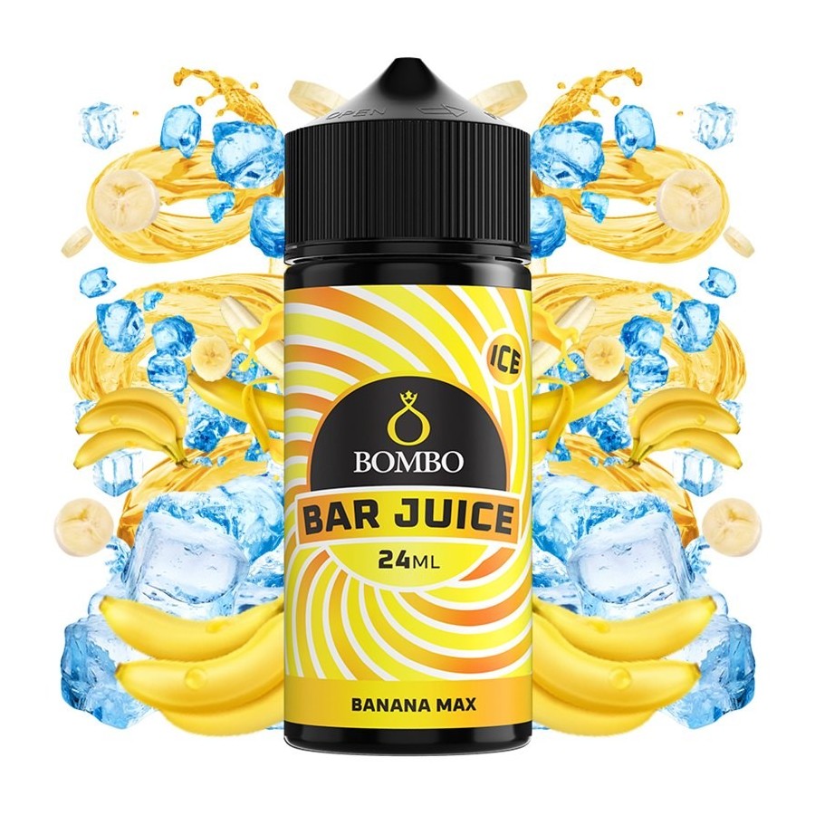 AROMA BANANA MAX ICE 24ML LONGFILL BOMBO BAR JUICE