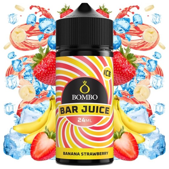 AROMA BANANA STRAWBERRY ICE 24ML LONGFILL BOMBO BAR JUICE