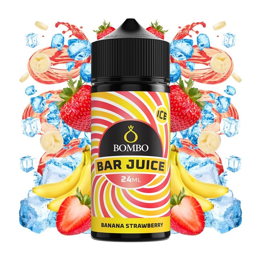 AROMA BANANA STRAWBERRY ICE 24ML LONGFILL BOMBO BAR JUICE