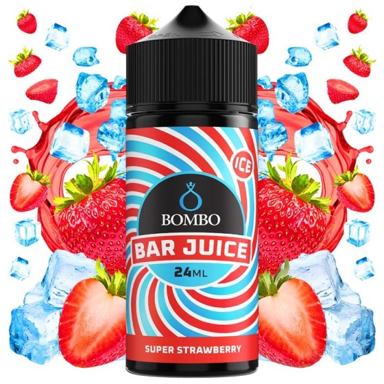 AROMA SUPER STRAWBERRY ICE 24ML LONGFILL BOMBO BAR JUICE