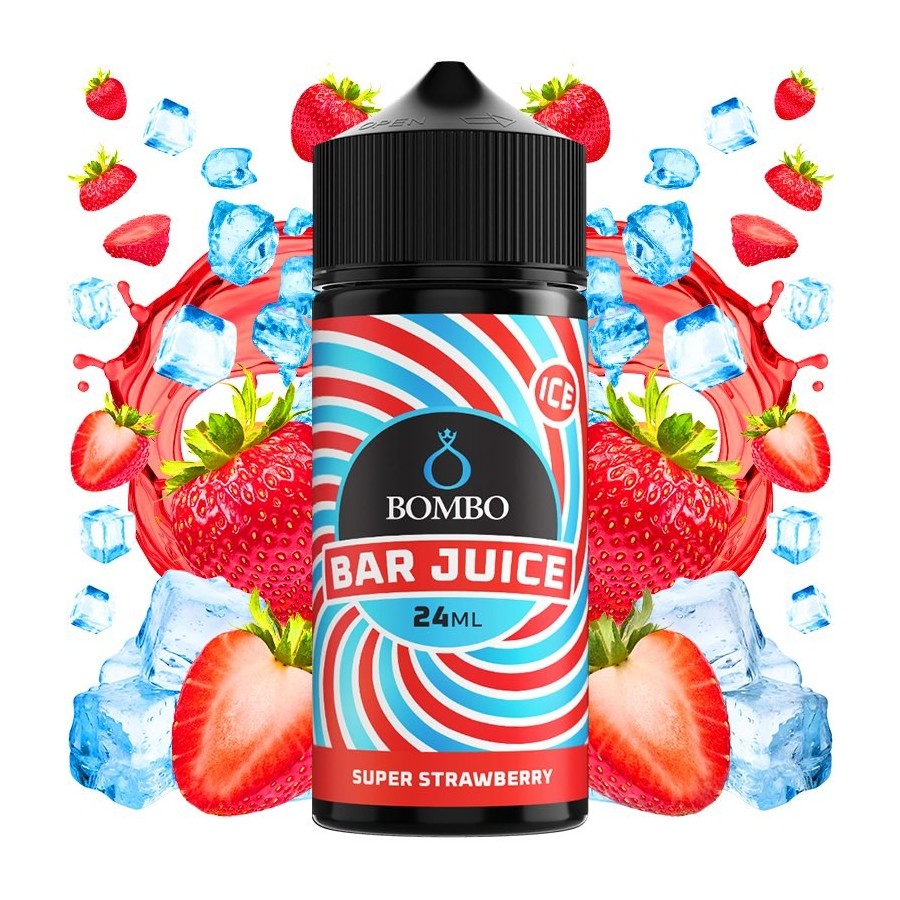 AROMA SUPER STRAWBERRY ICE 24ML LONGFILL BOMBO BAR JUICE