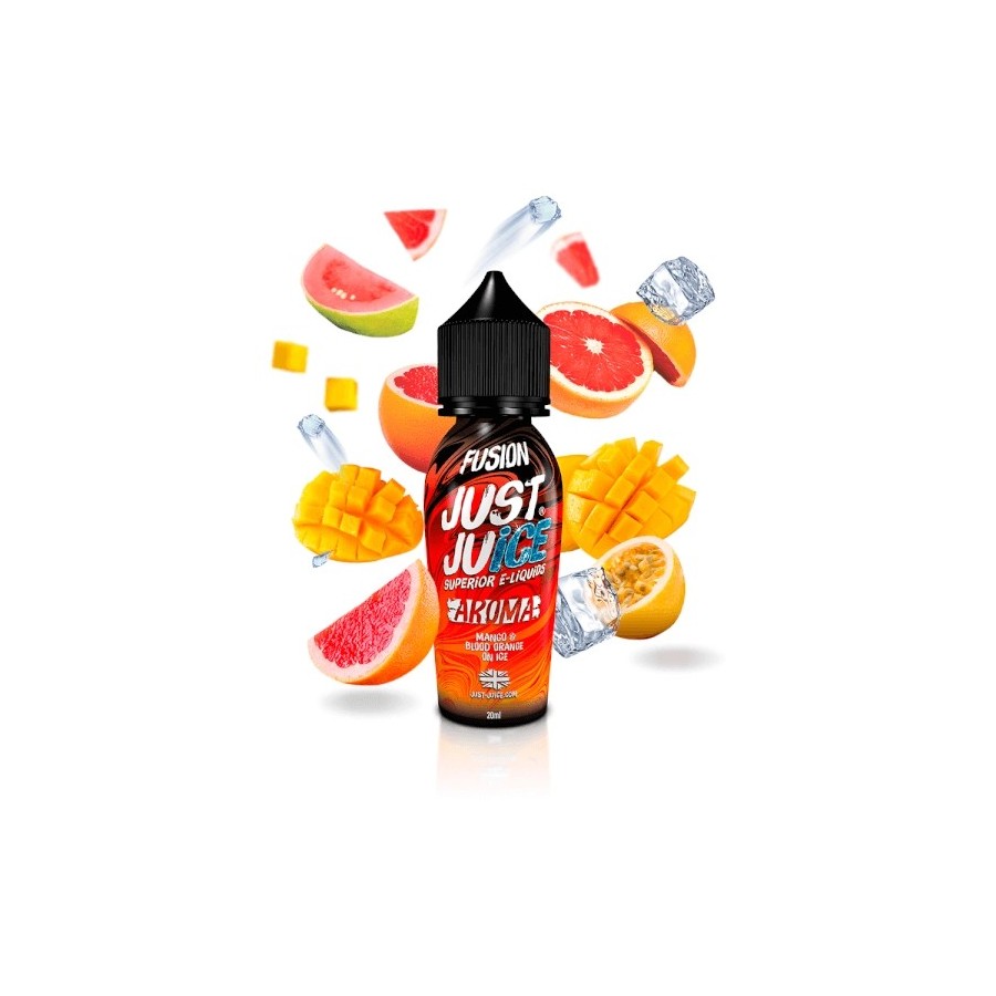 AROMA FUSION MANGO BLOOD ORANGE ICE 20/60ML LONGFILL JUST JUICE
