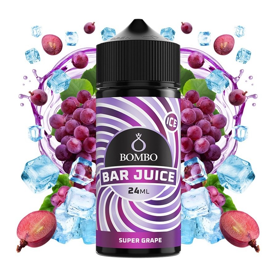 AROMA SUPER GRAPE ICE 24ML LONGFILL BOMBO BAR JUICE