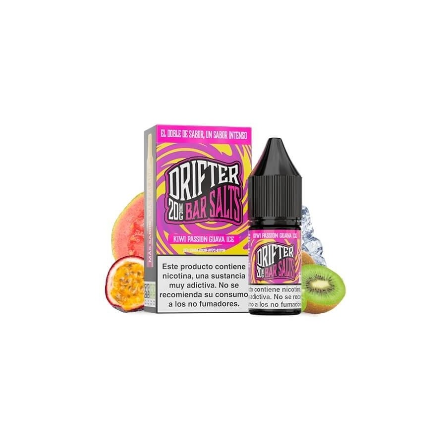 KIWI PASSION GUAVA ICE NIC SALT 10ML 5MG DRIFTER BAR
