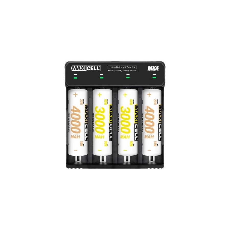 CARGADOR MAXICEL 4 BATERIAS