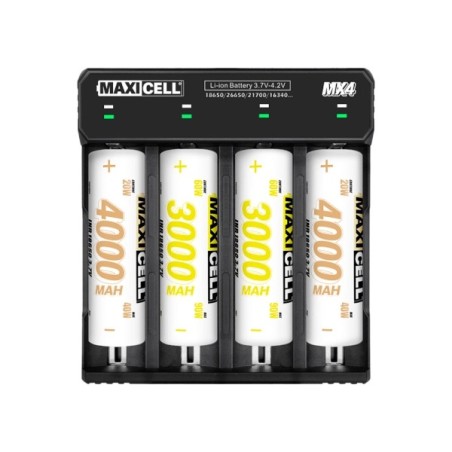 CARGADOR MAXICEL 4 BATERIAS