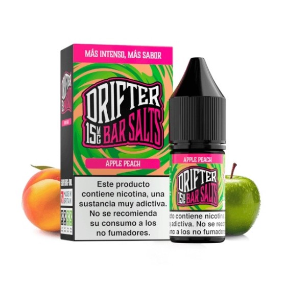 APPLE PEACH NIC SALT 10ML 5MG DRIFTER BAR