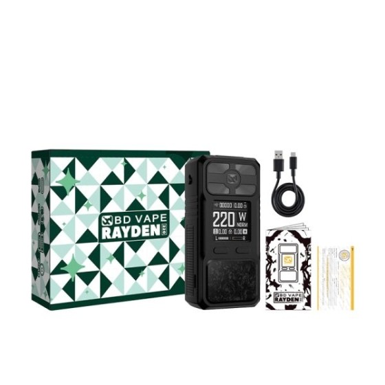 MOD RAYDEN 220 FULL BLACK BD VAPE