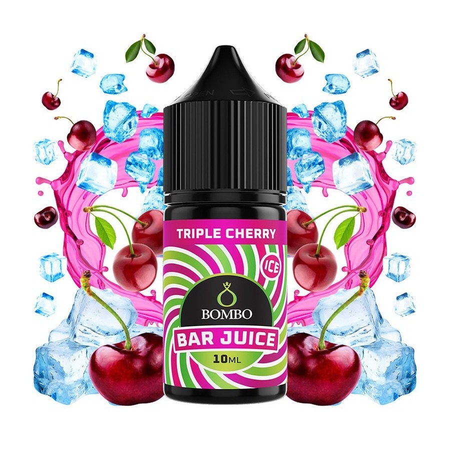 AROMA TRIPLE CHERRY ICE 10ML LONGFILL BOMBO BAR JUICE