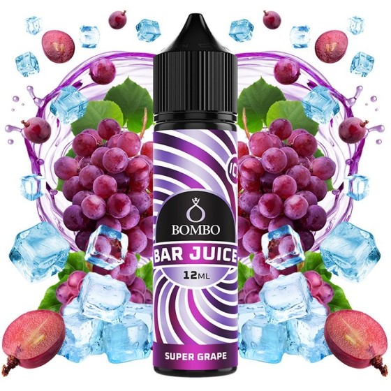 AROMA SUPER GRAPE ICE 12ML/60ML LONGFILL BOMBO BAR JUICE