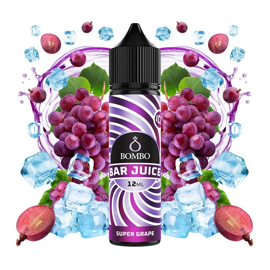 AROMA SUPER GRAPE ICE 12ML/60ML LONGFILL BOMBO BAR JUICE