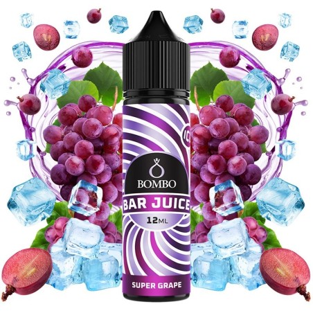 AROMA SUPER GRAPE ICE 12ML/60ML LONGFILL BOMBO BAR JUICE