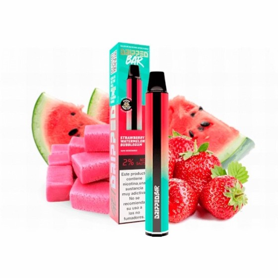 DESECHABLE STRAWBERRY WATERMELON BUBBLEGUM ICE DRIPPED BAR 20MG