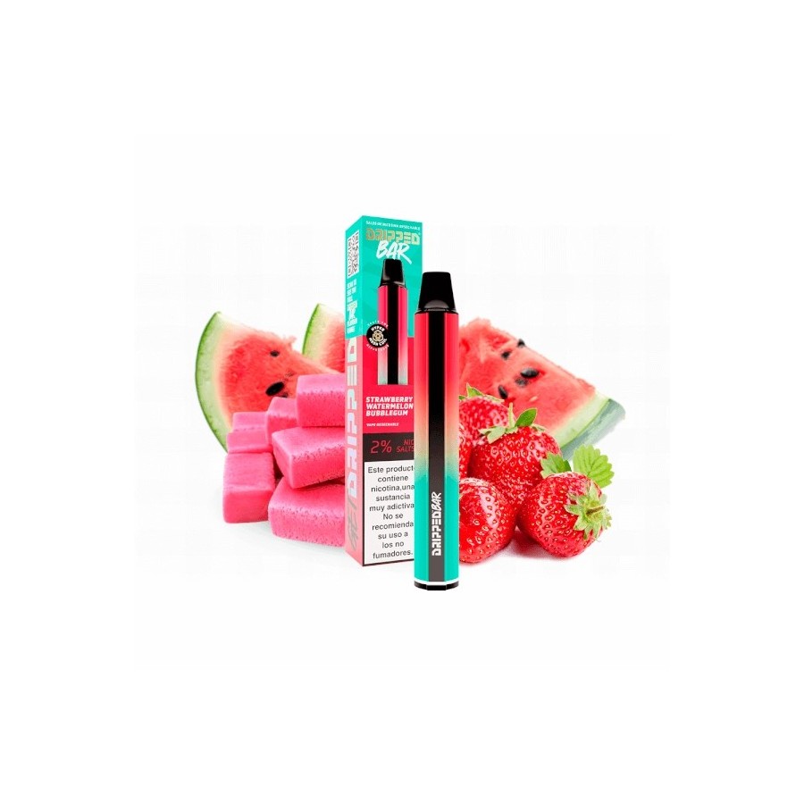 DESECHABLE STRAWBERRY WATERMELON BUBBLEGUM ICE DRIPPED BAR 20MG
