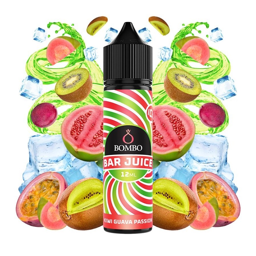 AROMA KIWI GUAVA PASSION ICE 12ML/60ML LONGFILL BOMBO BAR JUICE