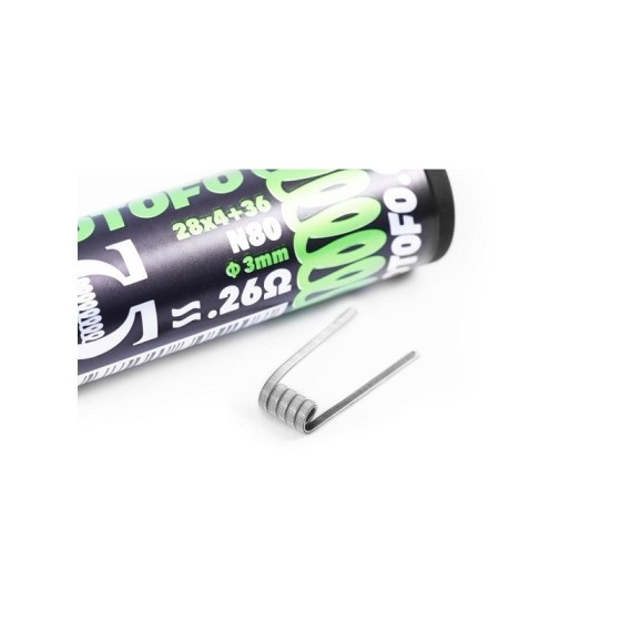 Pack de 10 Coils Quad Core Fused Clapton Ni80 (28x4+36) Wotofo